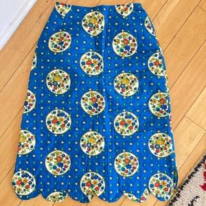 Vintage 70s Cottagecore Quilt Skirt